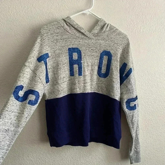 💥Justice Hoodies Navy & Grey Size 14/16 - Picture 1 of 4